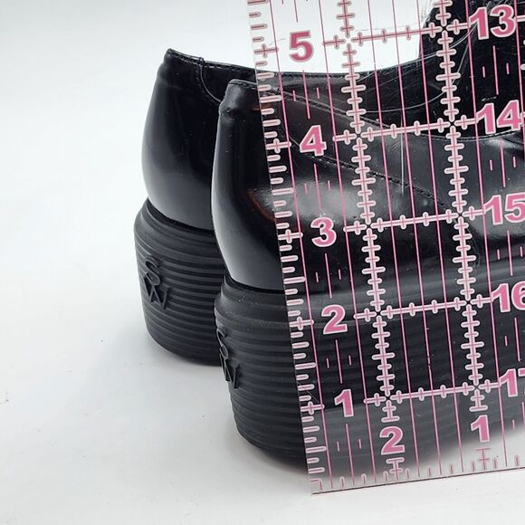 Stuart Weitzman Nolita Patent Lace-Up Oxford Loafers Size 10.5 - Picture 10 of 10